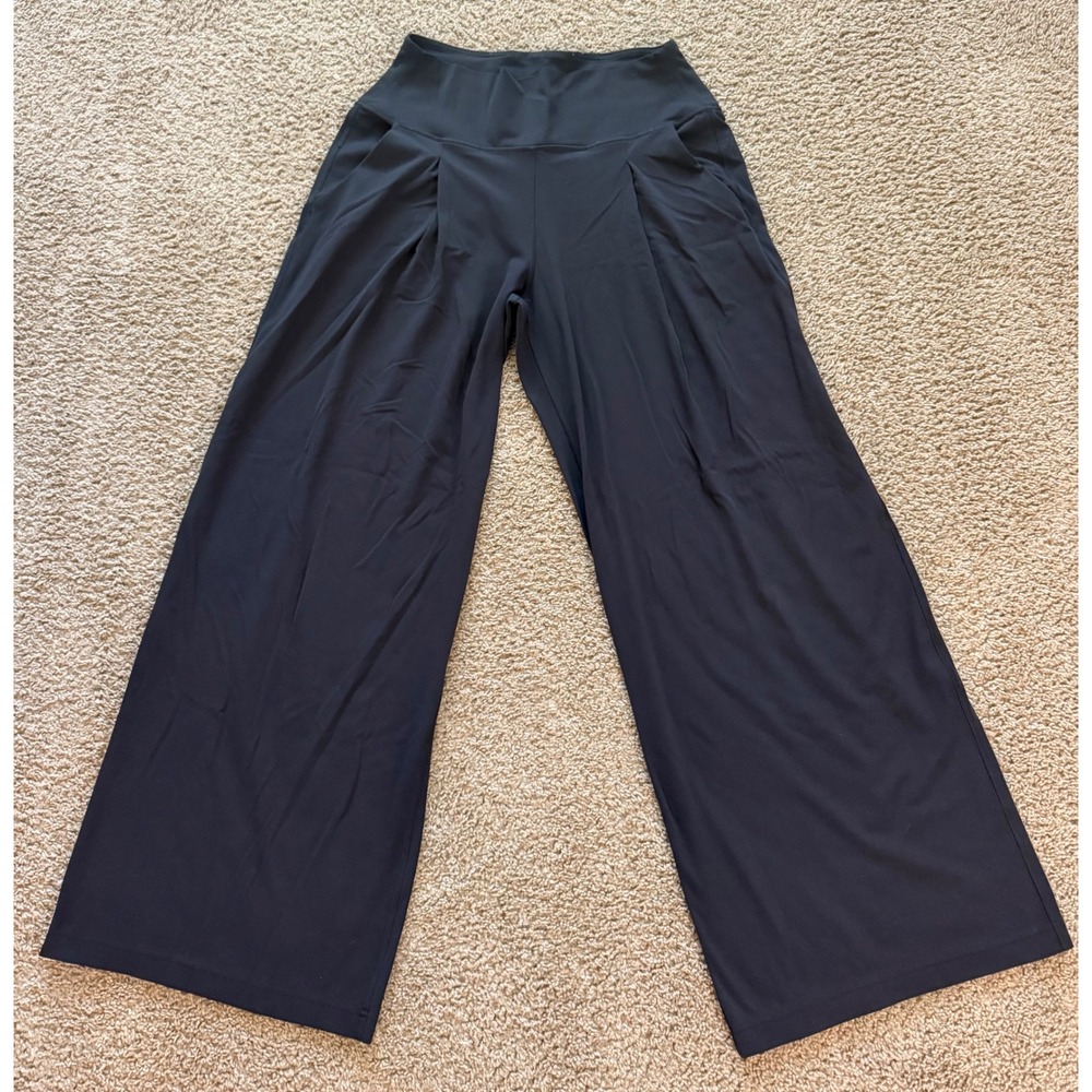 Lululemon Align Palazzo Wide-Leg Pant Black Yoga Womens Trousers Size 10